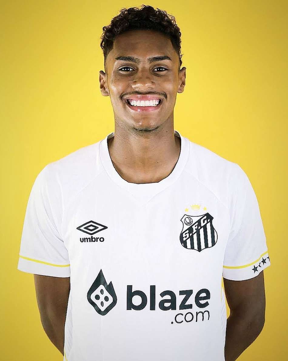 Thiago Balieiro jogou a Copa São Paulo de Futebol Jr. pelo Santos em 2024. (Foto: Divulgação/ Santos FC)