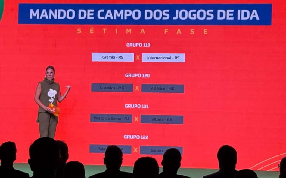 Sorteio do mando de campo das quartas de final da Copa do Brasil