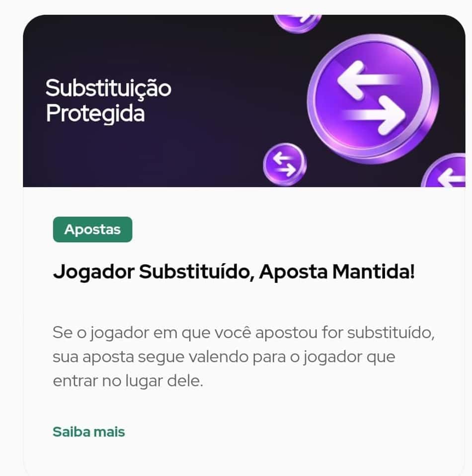 Captura de tela do bônus Substituição Protegida da Rei do Pitaco.