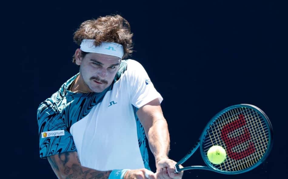 Thiago Wild no quali do Australian Open (Foto: Reprodução)