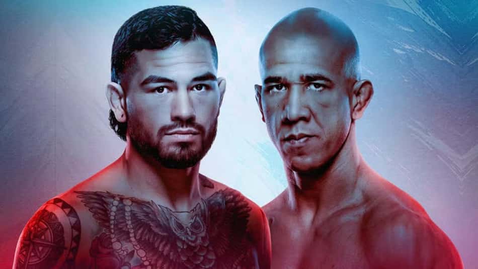 Pôster oficial do UFC Sacramento, com Anthony Hernandez e Gregory Rodrigues