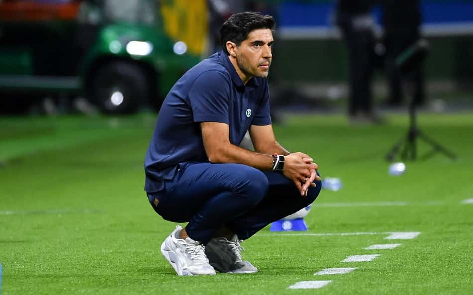 Abel Ferreira comanda o Palmeiras contra o Junior Barranquilla (Foto: Roberto Casimiro /Fotoarena/Folhapress)