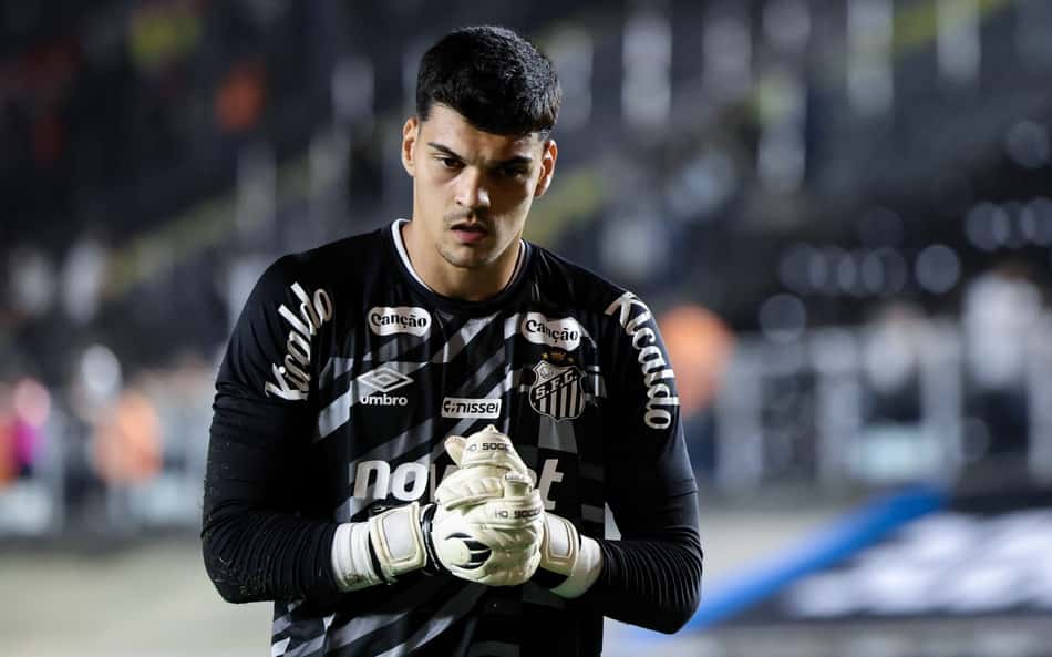 Gabriel Brazão em ação pelo Santos