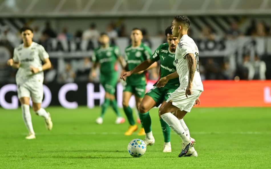 Partida entre Santos e Palmeiras, válida pela partida de volta das quartas de final da Copa do Brasil