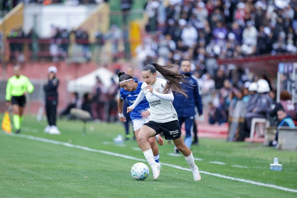Belen Aquino, durante a partida entre Corinthians e Cruzeiro 