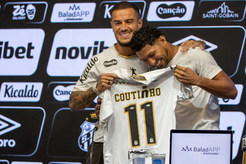 Apresentação do Coutinho como jogador do Santos