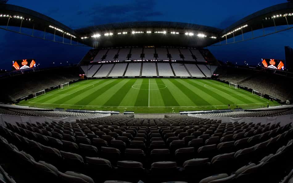 Vista geral do estadio Arena Corinthians para partida entre Corinthians e Bahia pelo campeonato Brasileiro Feminino 2026