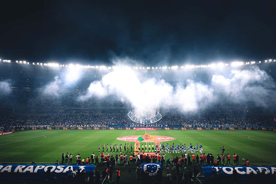 Estádio do Mineirão durante a partida entre Cruzeiro x Atlético, pela Copa do Brasil.