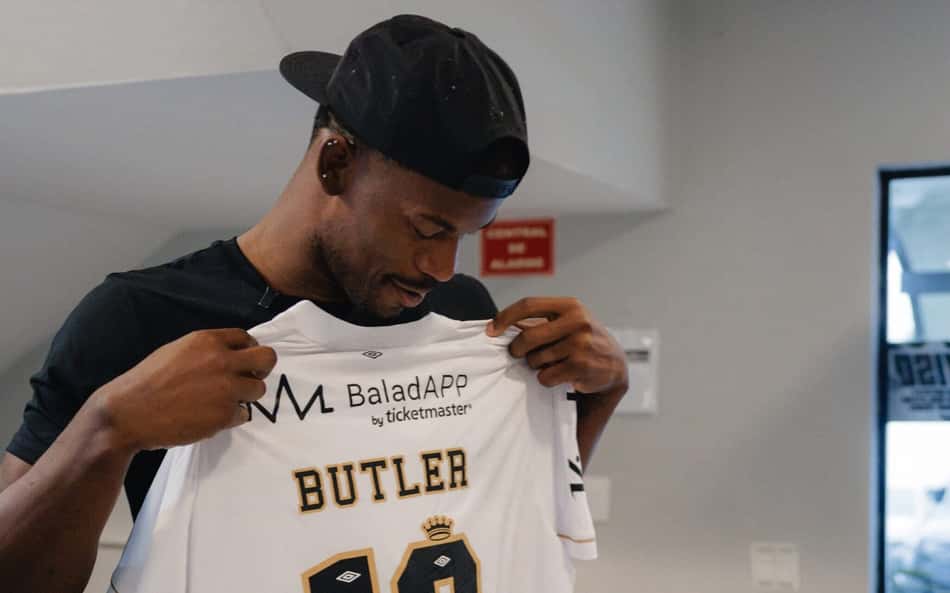 Treino e visita de Jimmy Butler ao CT Rei Pelé
