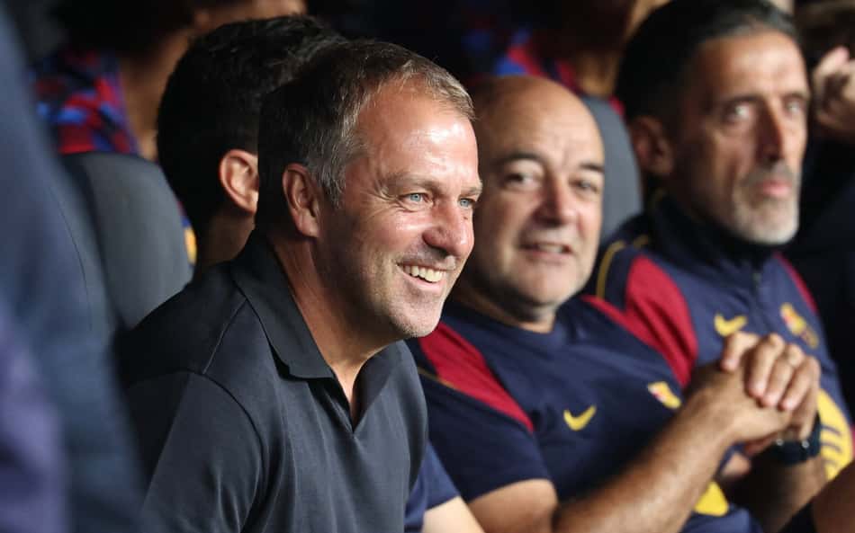 Hansi Flick, técnico do Barcelona.