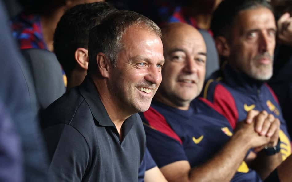 Hansi Flick, técnico do Barcelona.