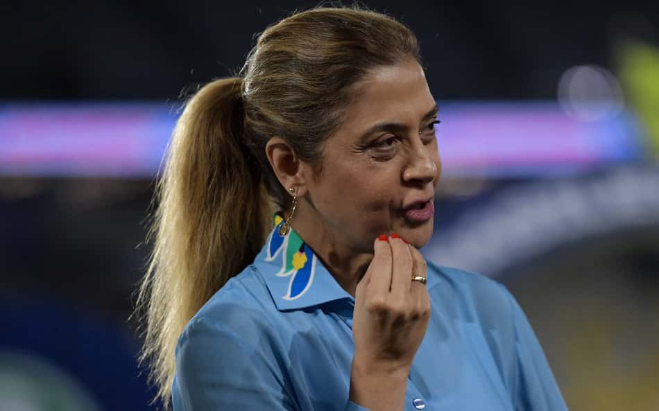 Leila Pereira, presidente do Palmeiras (Foto: Thiago Ribeiro/AGIF)