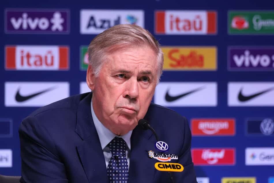 Ancelotti em coletiva na Seleção