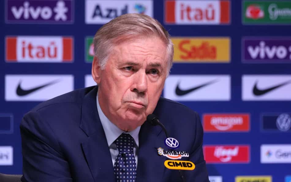 Ancelotti em coletiva na Seleção