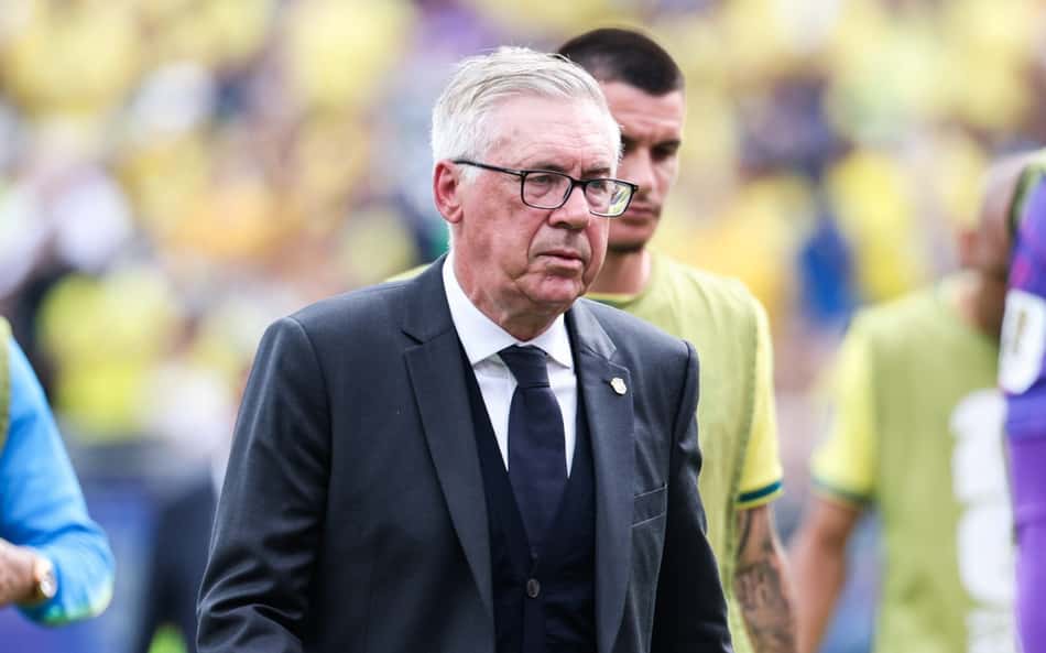 Ancelotti na eliminação no Brasil da Copa do Mundo