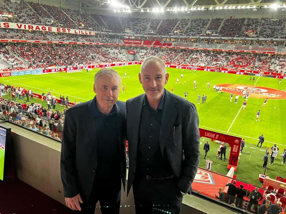 Carlo Ancelotti Paul Clement estiveram em Lille x PSG, no dia 28 de agosto, pela segunda rodada da Ligue 1