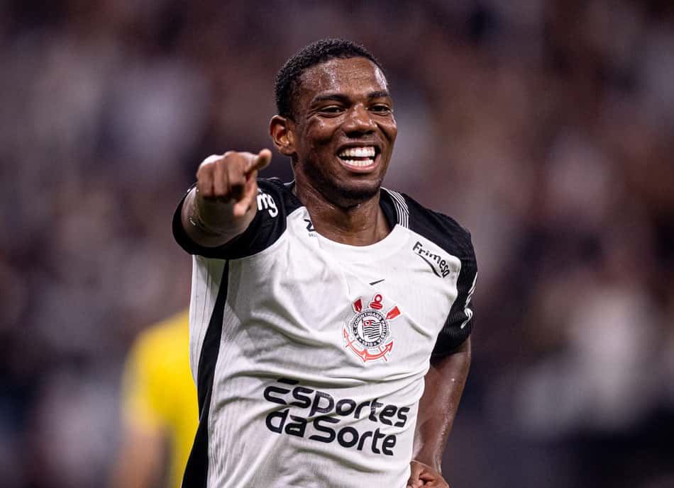 André comemora gol pelo Corinthians
