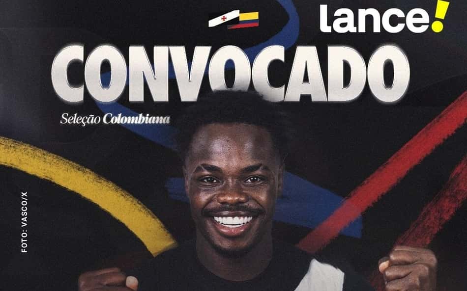 Andrés Goméz, atacante do Vasco, é convocado para a seleção colombiana