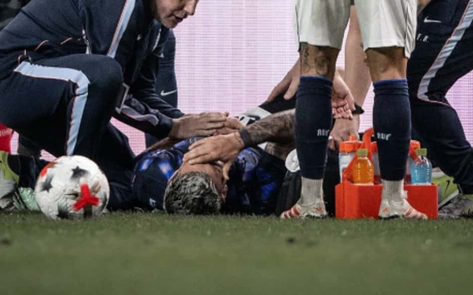 Arrascaeta, do Flamengo, durante o amistoso do Uruguai