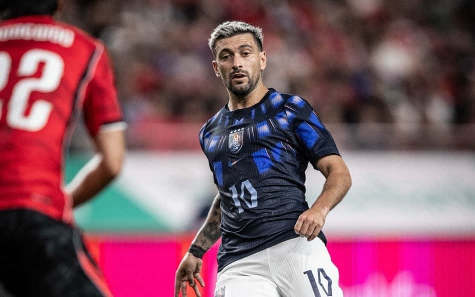 Arrascaeta na goleada do Uruguai sobre a Coreia do Sul
