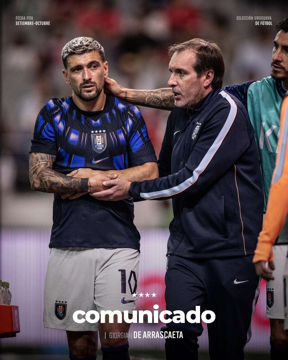 Flamengo confirmou a lesão do camisa 10 (Foto: Divulgação/Uruguay)