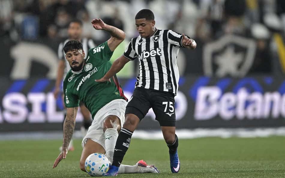 Possível expulsão em Botafogo x Palmeiras gera revolta: 'Inacreditável'