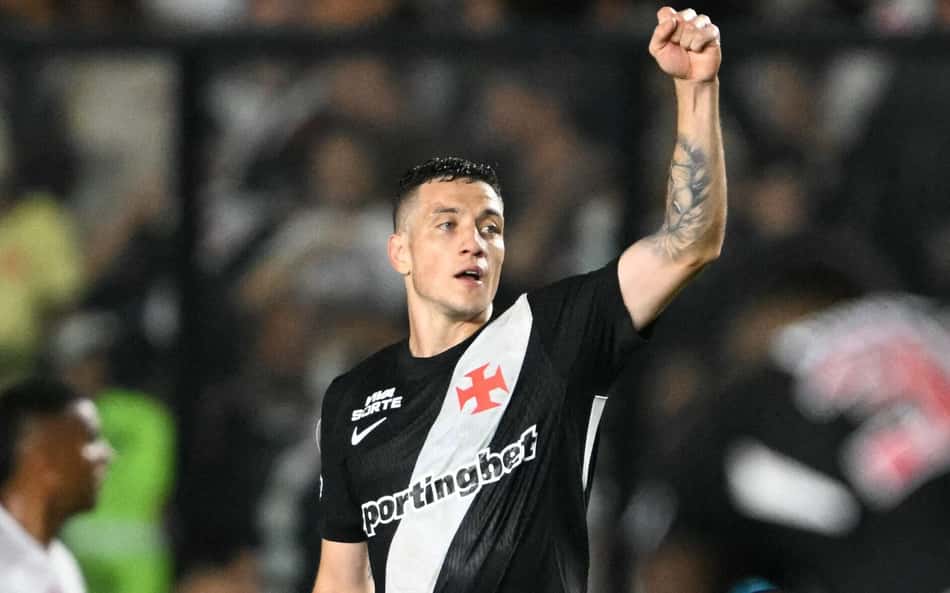Bruno Duarte comemorando gol do Vasco