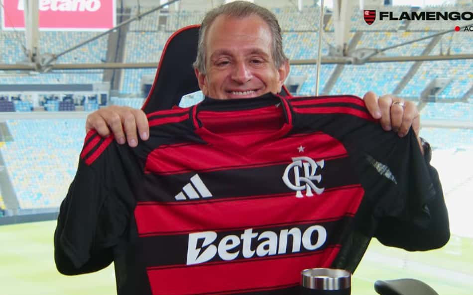 Bap mostra aplicação da logo da Betano no uniforme do Flamengo