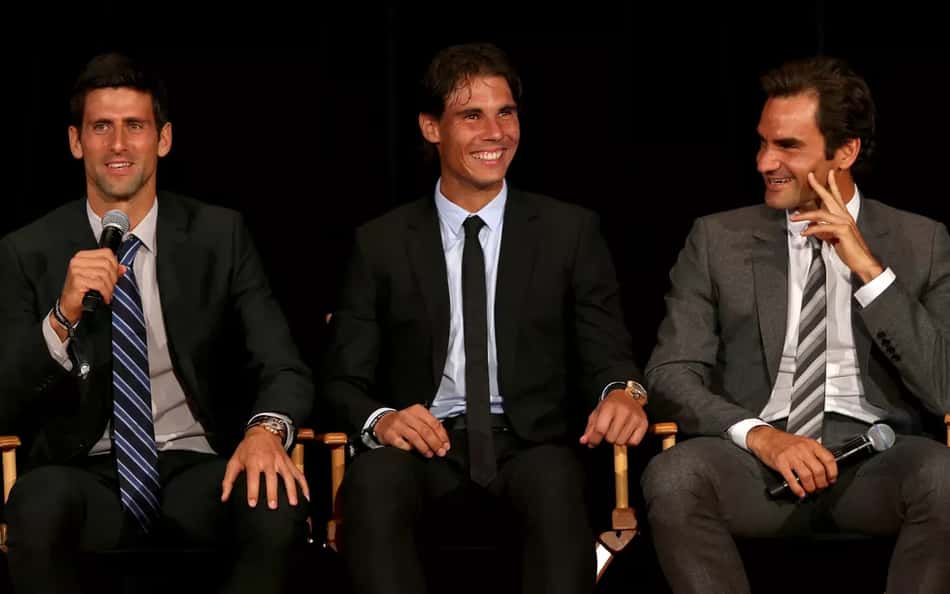 tenis novak djokovic rafael nadal roger federer (Foto: Reprodução)