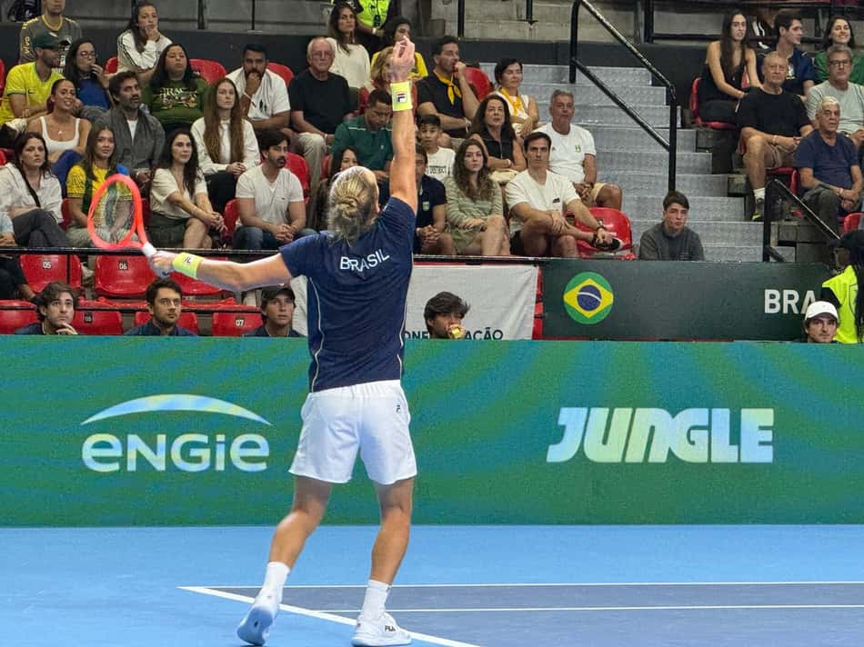 Brasil vence por 3 a 0 nas duplas da Copa Davis (Foto: João Fraga/ Lance!)