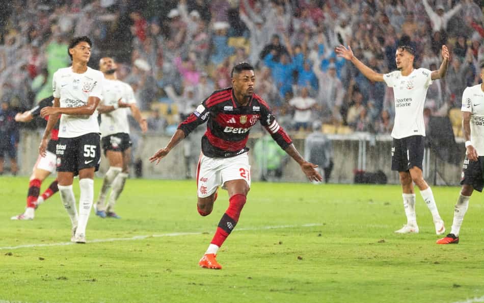 Bruno Henrique marcou o gol da vitória do Rubro-Negro, no Campeonato Brasileiro