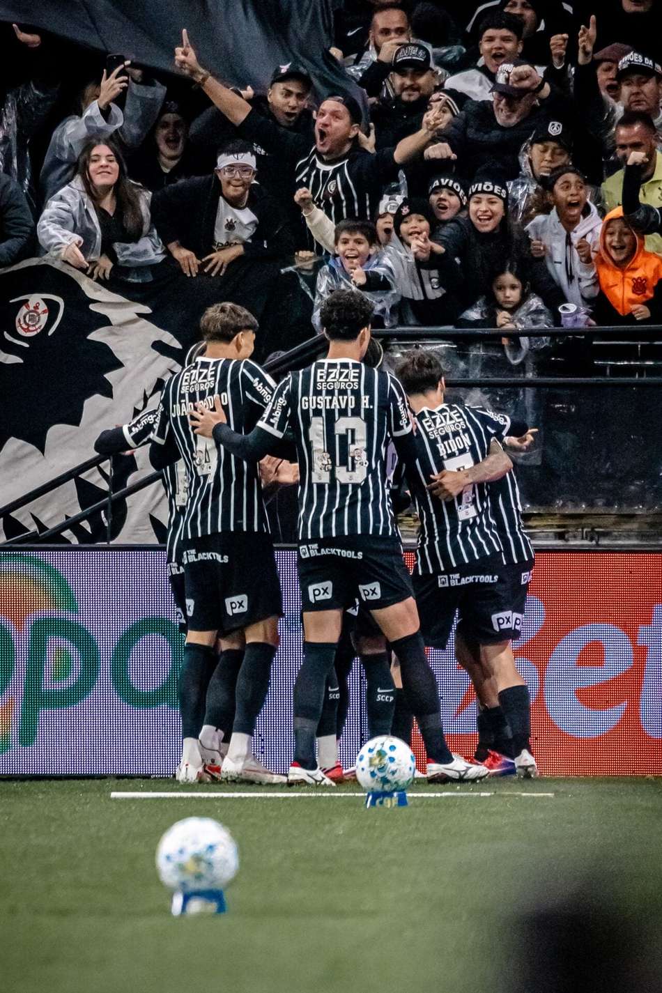 Jogadores do Corinthians reunidos