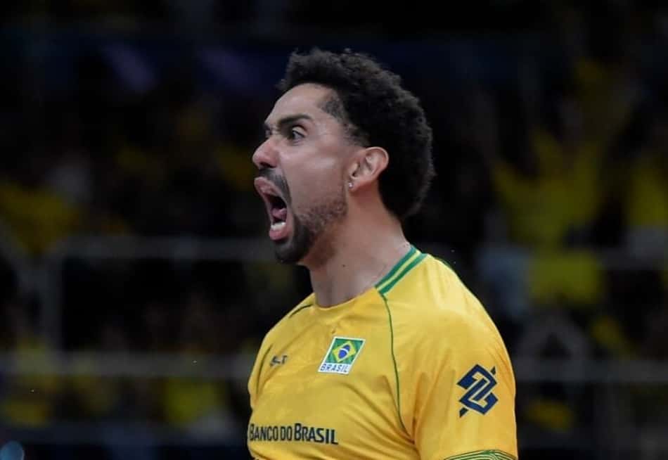 Cachopa em Brasil x Argentina (Foto: Maurício Val/Dhavid Normando/CBV)