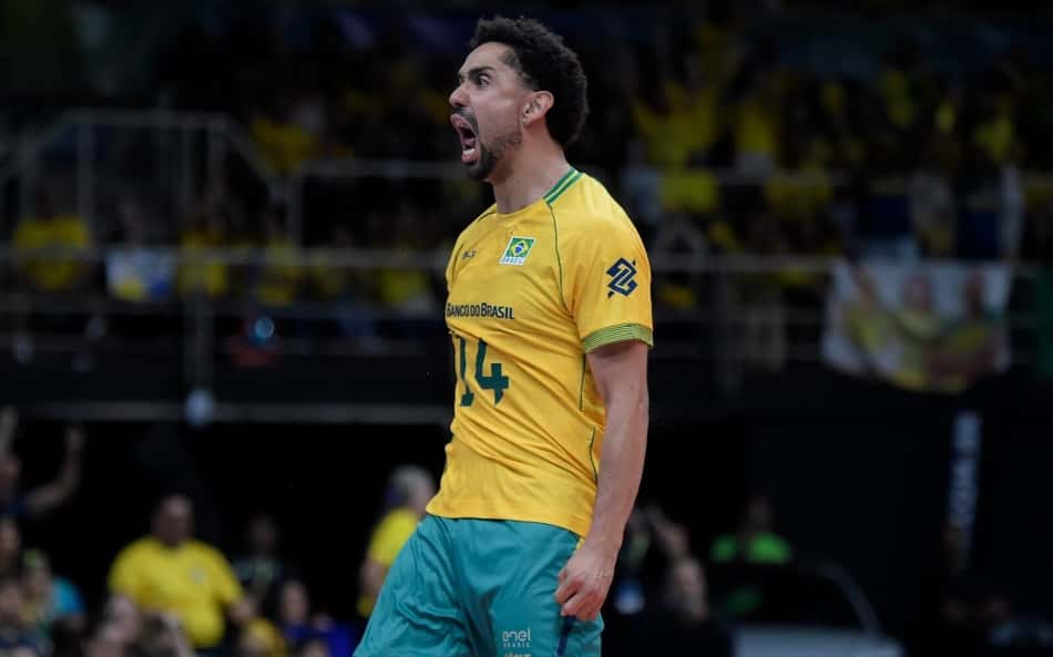 Cachopa em Brasil x Argentina (Foto: Maurício Val/Dhavid Normando/CBV)