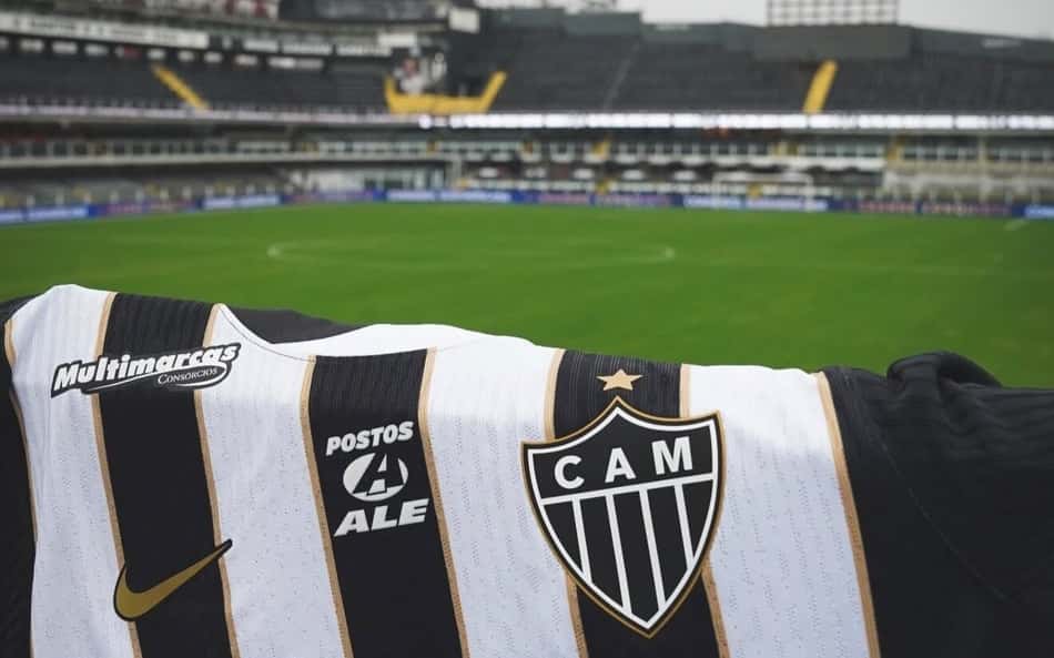 Camisa Atlético Vila Belmiro (Foto: Pedro Souza / Atlético)