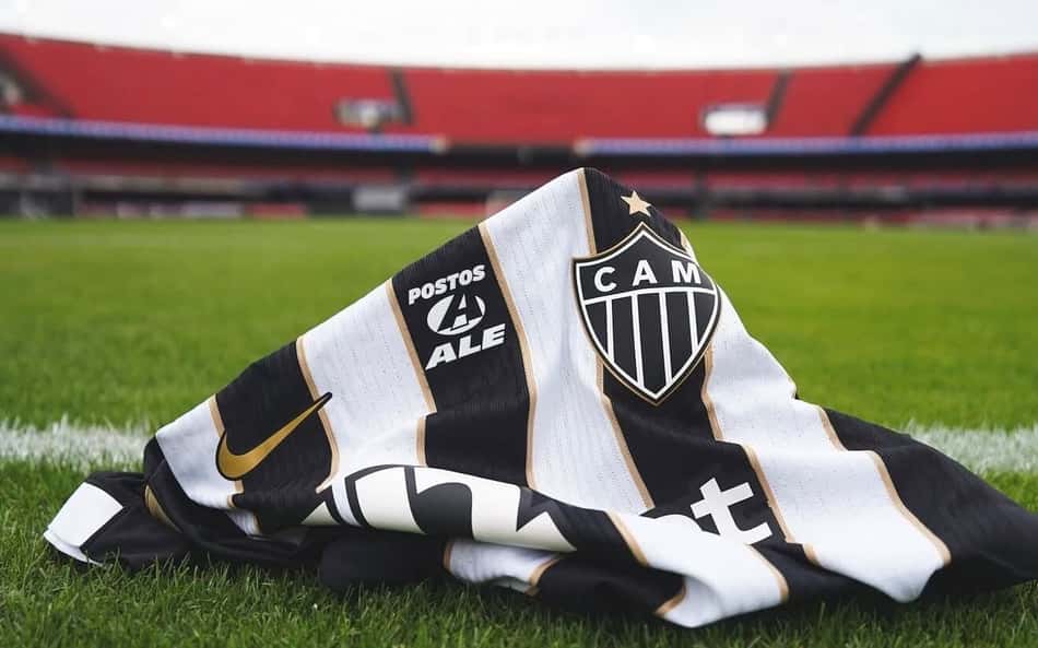 Camisa Atlético no Morumbis (Foto: Pedro Souza / Atlético)