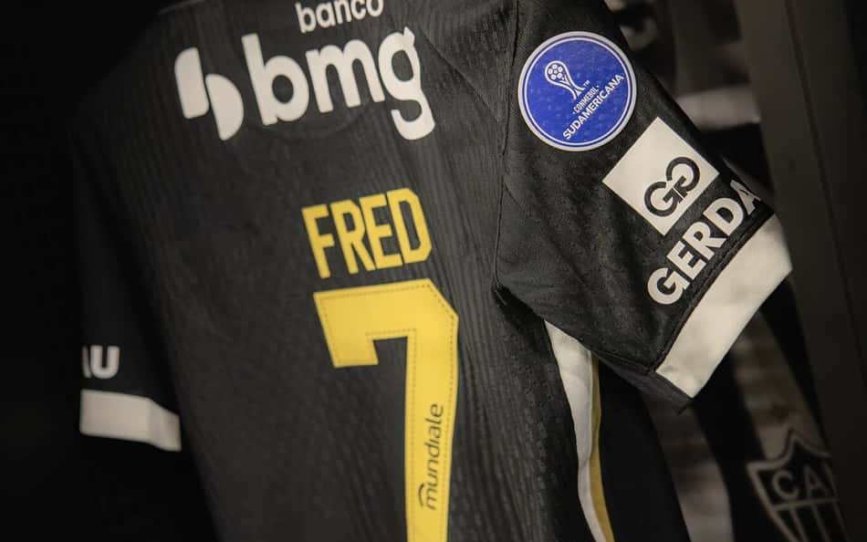 Camisa Fred Sul-Americana (Foto: Pedro Souza / Atlético)