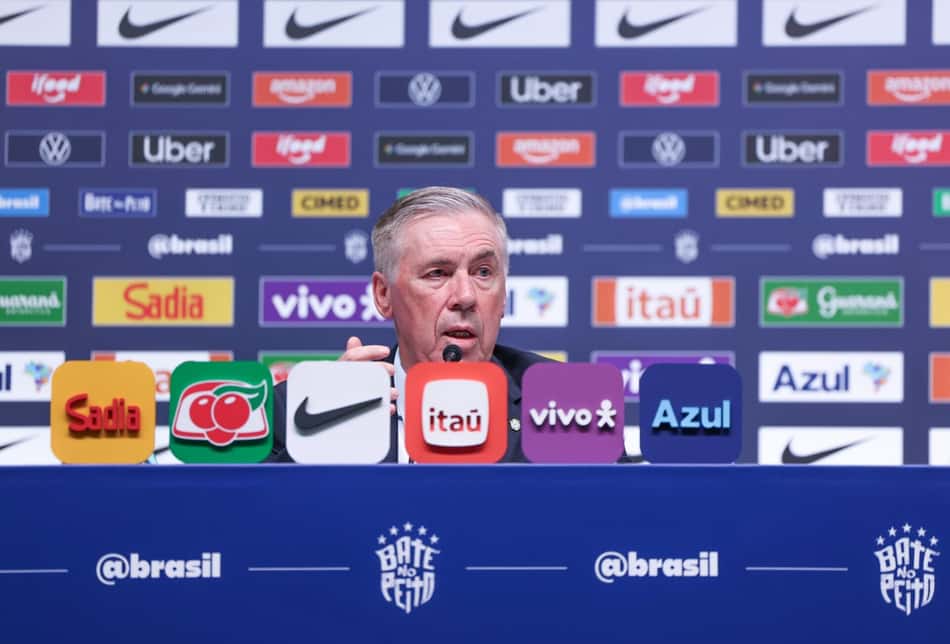 Carlo Ancelotti, técnico da Seleção Brasileira