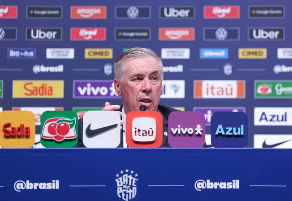 Carlo Ancelotti, técnico da Seleção Brasileira