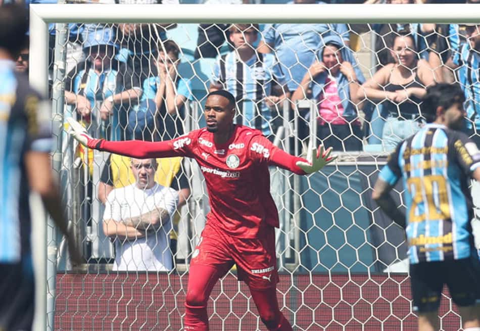 Carlos Miguel no empate do Palmeiras com o Grêmio