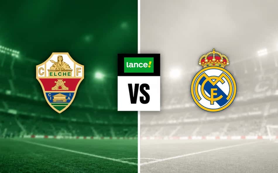 Escudos de Elche e Real Madrid para Palpites na La Liga