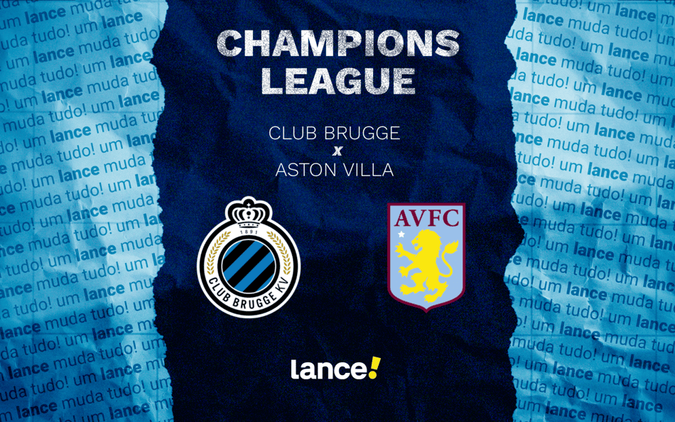 Club Brugge e Aston Villa se enfrentam na 1ª rodada da Champions League