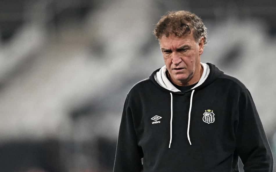 Cuca em derrota do Santos para o Botafogo