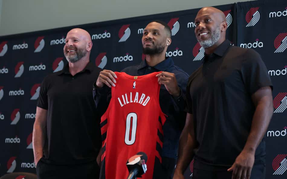 Damian Lillard no Portland Trail Blazers (Foto: Amanda Loman / GETTY IMAGES NORTH AMERICA / Getty Images via AFP)