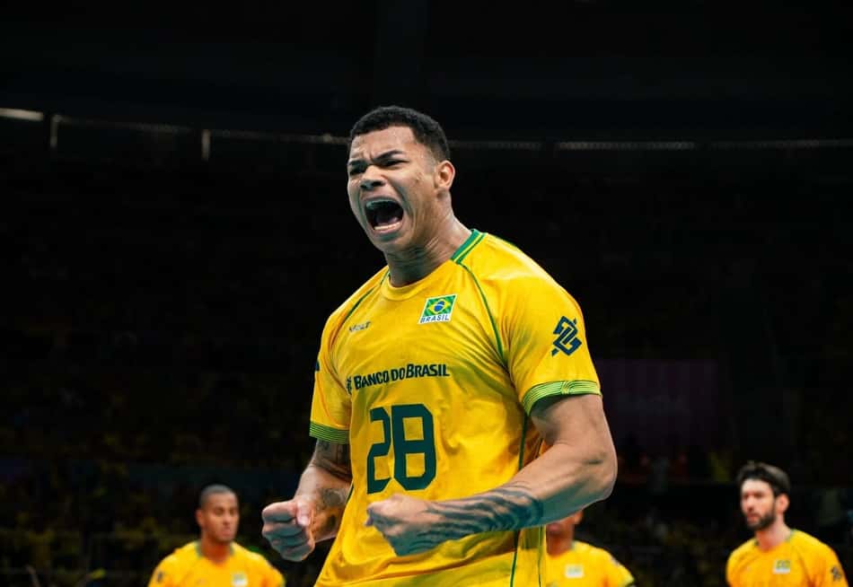 Brasil x Venezuela no Sul-Americano de vôlei masculino (Foto: Maurício Val/Fotoclic/CBV)