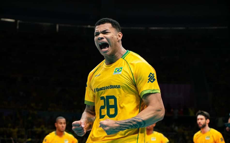 Brasil x Venezuela no Sul-Americano de vôlei masculino (Foto: Maurício Val/Fotoclic/CBV)