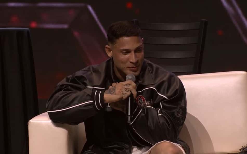 Dino em entrevista no Mr Olympia