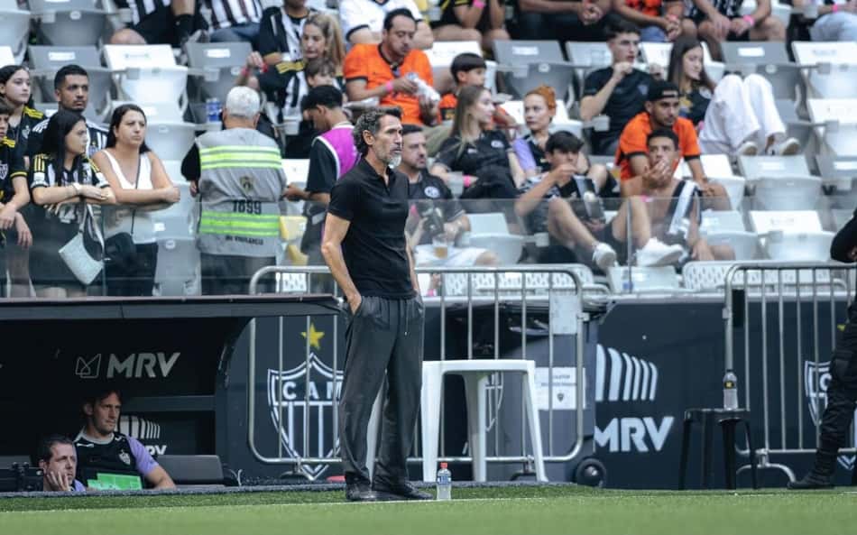Domínguez em Galo x Flu Arena MRV (Foto: Pedro Souza / Atlético)