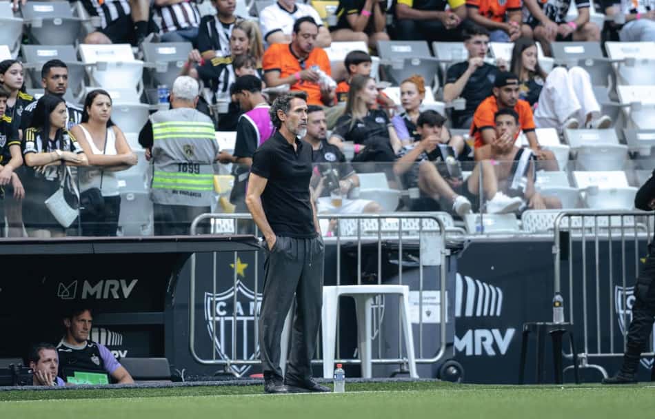 Domínguez em Galo x Flu Arena MRV (Foto: Pedro Souza / Atlético)