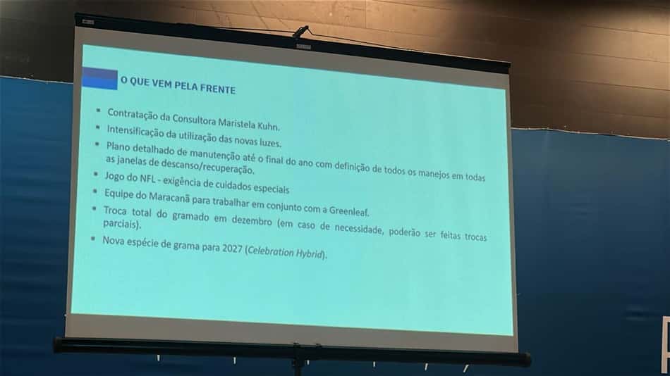 Em reunião com a imprensa, CEO do Maracanã apresenta os planos para melhoria do gramado